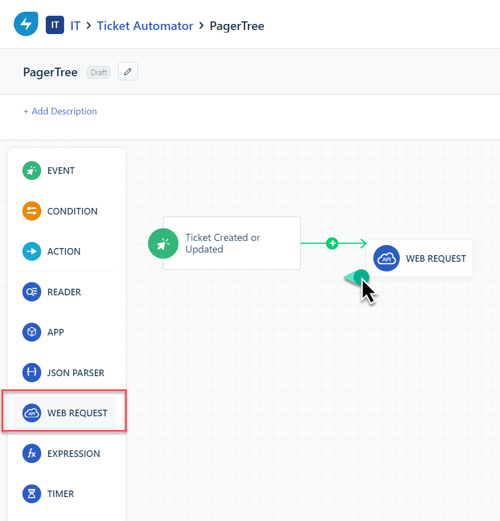 Freshservice web request